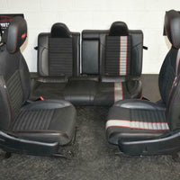 12-14 Dodge Avenger RT Black Red SEATS SET FRONT AND REAR R/T Embroidery - BIGGSMOTORING.COM