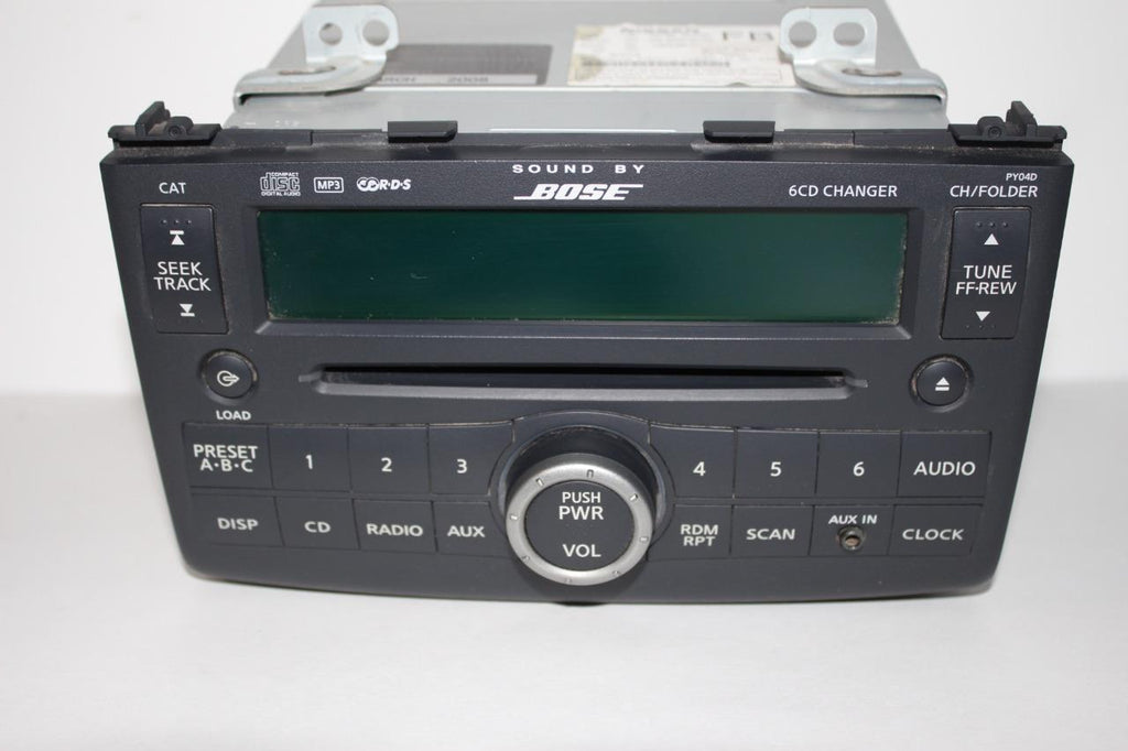 2008-2009 NISSAN ROGUE RADIO STEREO 6 DISC CHANGER CD PLAYER 28185 JM200