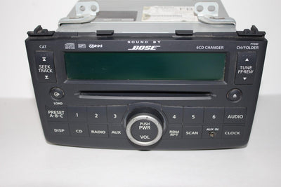 2008-2009 NISSAN ROGUE RADIO STEREO 6 DISC CHANGER CD PLAYER 28185 JM200