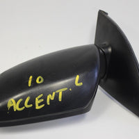 2010-2011 HYUNDAI ACCENT DRIVER SIDE DOOR MIRROR BLACK