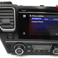 2014-2015 Honda Civic Radio Stereo Cd Player Touch Screen 39100-TT1-A51-M1