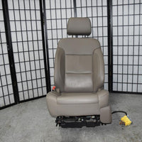 14-18 Silverado Sierra Tan 10 Way Power Lumbar Leather Front Driver Seat Airbag - BIGGSMOTORING.COM