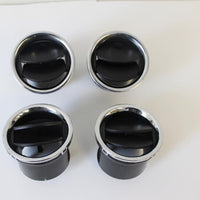 2004-2008 FORD F150 DASH A/C AIR VENTS BLACK & CHROME SET of 4 2007 2006 2005 - BIGGSMOTORING.COM