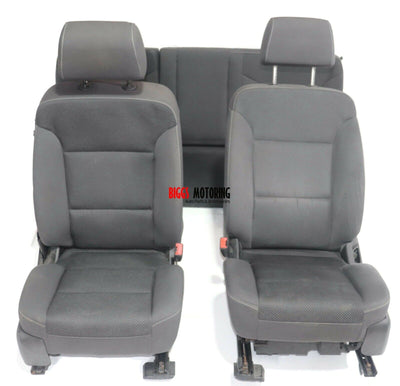 2014-2018 GMC Sierra 1500 OEM Motorized Front Left & Right Seats Incl Rear Seat