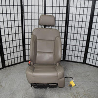 14-18 Silverado Sierra Tan 10 Way Power Lumbar Leather Front Driver Seat Airbag - BIGGSMOTORING.COM