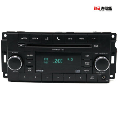 2009-2011 Chrysler Dodge Jeep RES Radio Stereo Cd Player P05091228AD