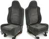 1999-2010 Ford F250 F350 Front Driver & Passenger Side Seats Gray Cloth - BIGGSMOTORING.COM