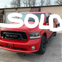 2018 Ram 1500 Crew Cab 3.6L 4X4 Red 8.4 Touch screen 5.7 bed liner many upgrades