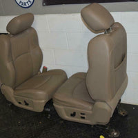 09-15 Dodge Ram Power Tan Leather Heat Air Cooled Driver Seat Complete W/ Track - BIGGSMOTORING.COM