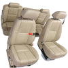 2007-2014 Chevy Tahoe Suburban Silverado Front & Rear OEM Seats | Tan Leather