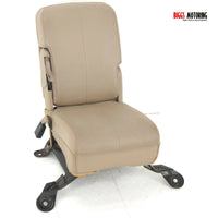 1999-2010 Ford F250 F350 Front Center Console Jump Seat W/ Cup Holder Tan - BIGGSMOTORING.COM