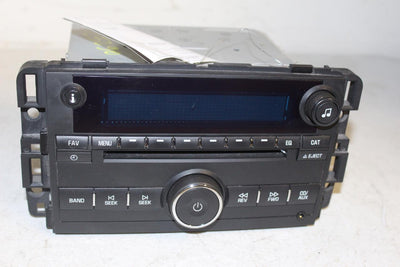 CHEVY IMPALA 2009 RADIO AM/FM AUX INPUT CD PLAYER 25980720