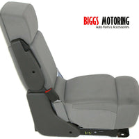 2004-2008  Ford F150 Center Console Jump Seat W/ Storage & Cup Holder Gray - BIGGSMOTORING.COM