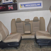 2013-2017 HONDA ACCORD 4 DOOR LEATHER TAN SEATS FRONT & REAR  SEDAN EX