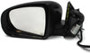 2014-2016 JEEP CHEROKEE DRIVER LEFT SIDE POWER DOOR MIRROR BLACK 32342