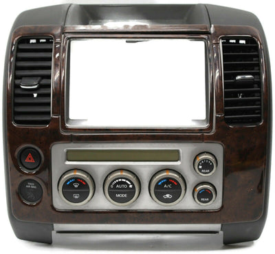 2005-2007 Nissan Pathfinder Radio Surround A/C Heater Climate Bezel 68260 EA410 - BIGGSMOTORING.COM