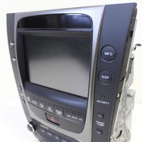 2006 Lexus  Radio 6 Disc Changer Cd Player Display Screen W/ Climate Control - BIGGSMOTORING.COM