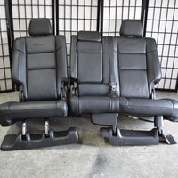 14 - 17 Jeep Grand Cherokee Summit Black Leather Seats Set Console Dvd Tv Oem - BIGGSMOTORING.COM