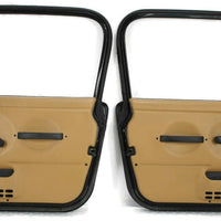 1997-2006 Jeep Wrangler Front Driver  & Passenger Side Full Door Black - BIGGSMOTORING.COM