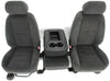 2007-2014 Chevy Sierra Tahoe Silverado Front Seats  W/ Jump Seat Black Cloth