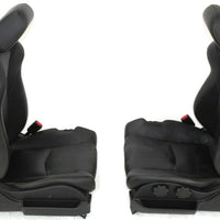 2003-2007 Nissan 350Z Front Driver & Passenger Side Seat Black Leather - BIGGSMOTORING.COM