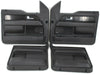 2007-2014 Ford F150 Front & Rear Driver/ Passenger Side Door Panel Black panels set.