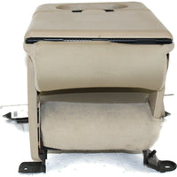 1999-2010 Ford F250 Center Console Jump Seat  W/ Storage  & Cup Holder Tan - BIGGSMOTORING.COM