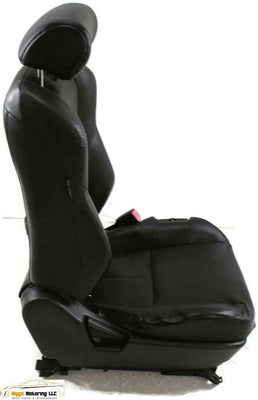 2003-2006 Infiniti G35 Coupe Front Passenger Power Black Leather Seat Complete - BIGGSMOTORING.COM