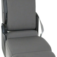 2004-2008  Ford F150 Center Console Jump Seat W/ Storage & Cup Holder Gray - BIGGSMOTORING.COM