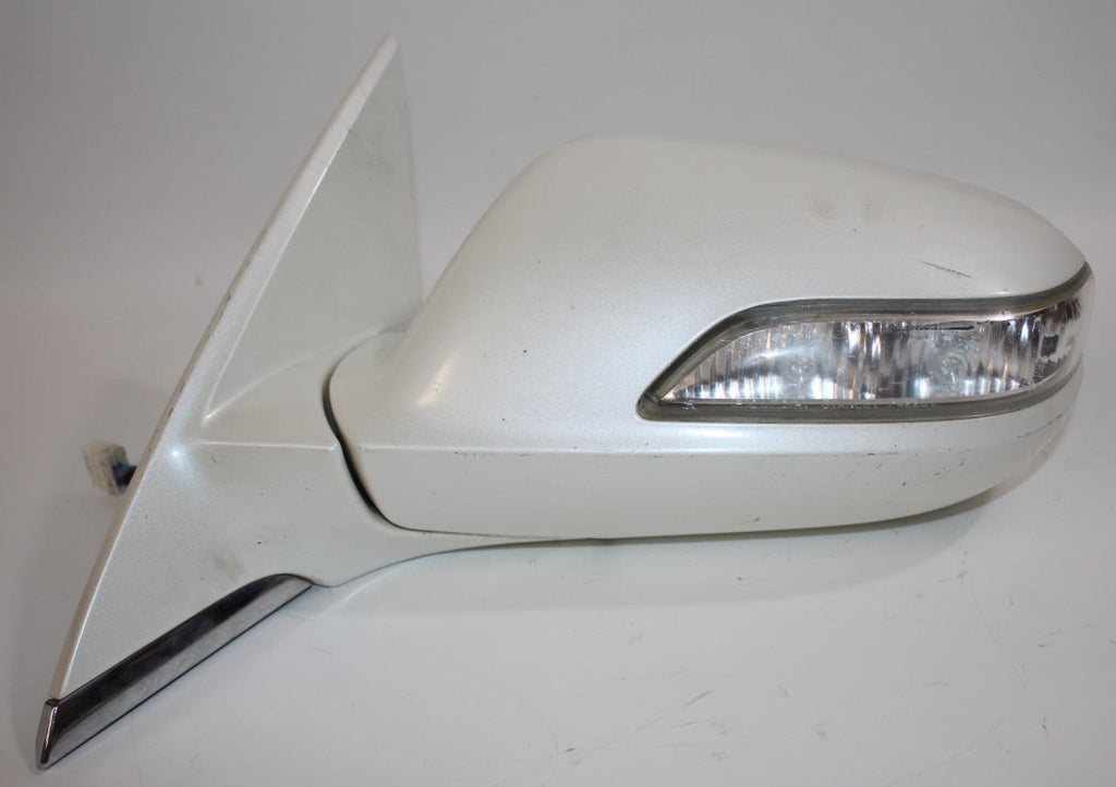 2009-2012 ACURA RL DRIVER LEFT SIDE POWER DOOR MIRROR WHITE