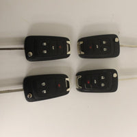 Lot Of 4 Chevy Key Fob Remotes Smart Keys Flip Key