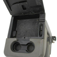 1999-2010 Ford F250 F350 Front Center Console Jump Seat W/ Cup Holder Gray - BIGGSMOTORING.COM