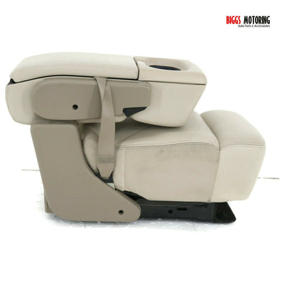 2004-2008  Ford F150 Center Console Jump Seat W/ Storage & Cup Holder Tan - BIGGSMOTORING.COM