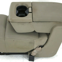 2004-2008  Ford F150  Front Center Console Jump Seat W/ Cup Holder Tan - BIGGSMOTORING.COM