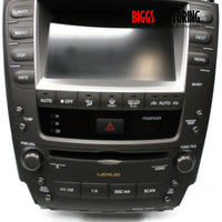 2006-2008 Lexus IS250 IS350 Navigation Radio Display Ac Cd Player 86120-53430 - BIGGSMOTORING.COM