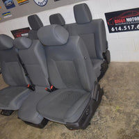 2011-2016 F-250 Front & Back Seat Set With Storage Compartment Gray Cloth Oem