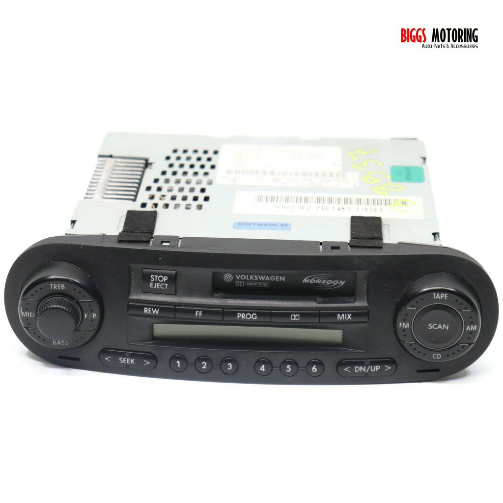 2002-2005 Volkswagen Beetle Monsoon Cassette Cd Player 1C0 035 157 D - BIGGSMOTORING.COM