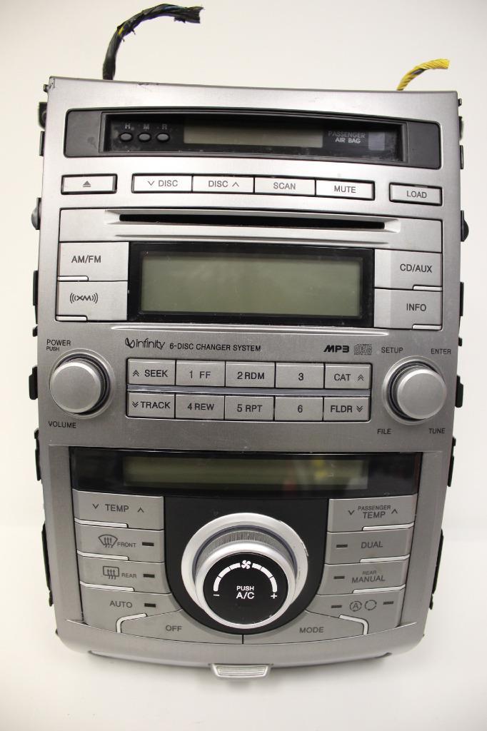 2009-2012 HYUNDAI VERACRUZ  STEREO XM RADIO 6 DISC MP3 CD PLAYER 961303J700AM6