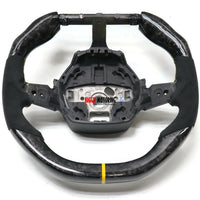 Fits 2016 Huracan Custom Carbon Fiber & Leather Flat Bottom Steering Wheel