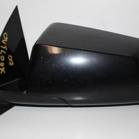 2007-2008 GMC OUTLOOK XE DRIVER SIDE POWER DOOR MIRROR BLACK