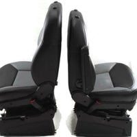 14-18 Dodge Promaster Cargo Van Front Seats With Air Bag Bucket Black/Grey Pair - BIGGSMOTORING.COM