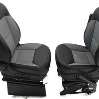 14-18 Dodge Promaster Cargo Van Front Seats With Air Bag Bucket Black/Grey Pair - BIGGSMOTORING.COM