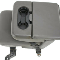 1999-2010 Ford F250 F350 Front Center Console Jump Seat W/ Cup Holder Gray - BIGGSMOTORING.COM