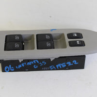 2005-2006 INFINITI G35 DRIVER SIDE POWER WINDOW MASTER SWITCH - BIGGSMOTORING.COM