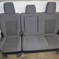 2011-2016 F-250 Front & Back Seat Set With Storage Compartment Gray Cloth Oem