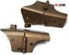 1997-2006 Jeep Wrangler Windshield Frame Pair Hinge Gold - BIGGSMOTORING.COM