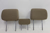 2007-2013 Toyota Tundra Front Set Seats Headrest Tan Cloth