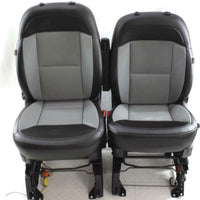 14-18 Dodge Promaster Cargo Van Front Seats With Air Bag Bucket Black/Grey Pair - BIGGSMOTORING.COM