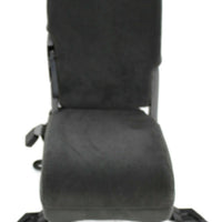 1999-2010 Ford F250 F350 Front Center Console Jump Seat W/ Cup Holder Dark Gray - BIGGSMOTORING.COM