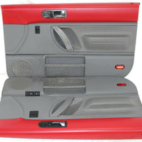 2005-2010 VW Beetle Front Passenger & Driver Side Door Panels Red & Gray - BIGGSMOTORING.COM